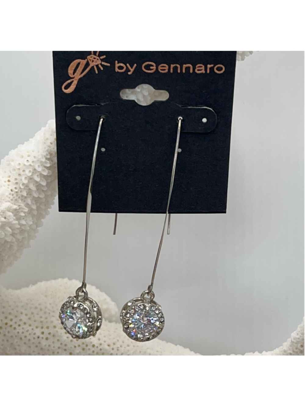 Gennaro crystal dangle earrings